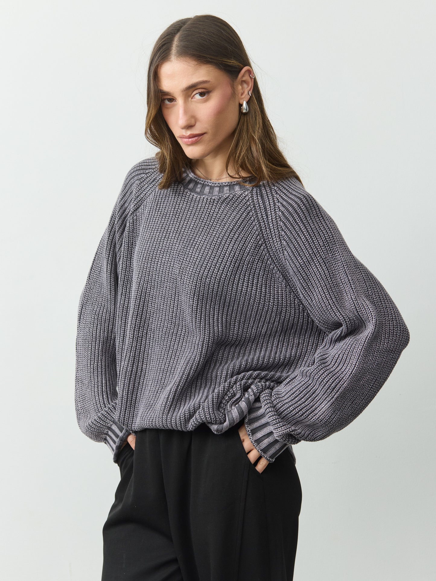 סוודר אליוט | אפור