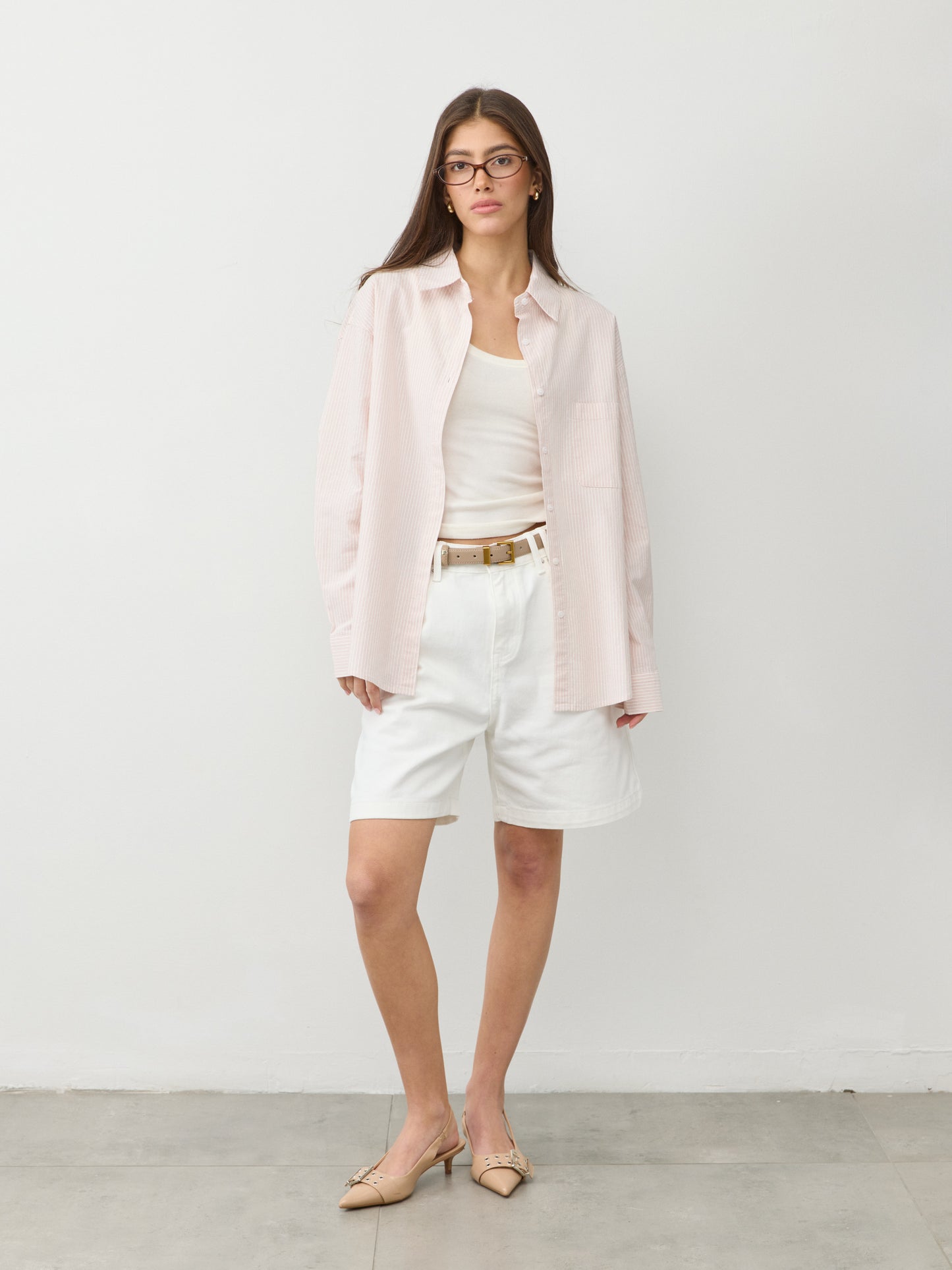 חולצה מכופתרת ברנרד | ורוד