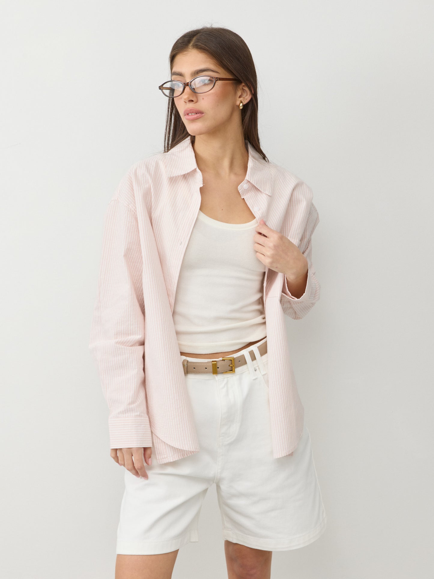 חולצה מכופתרת ברנרד | ורוד