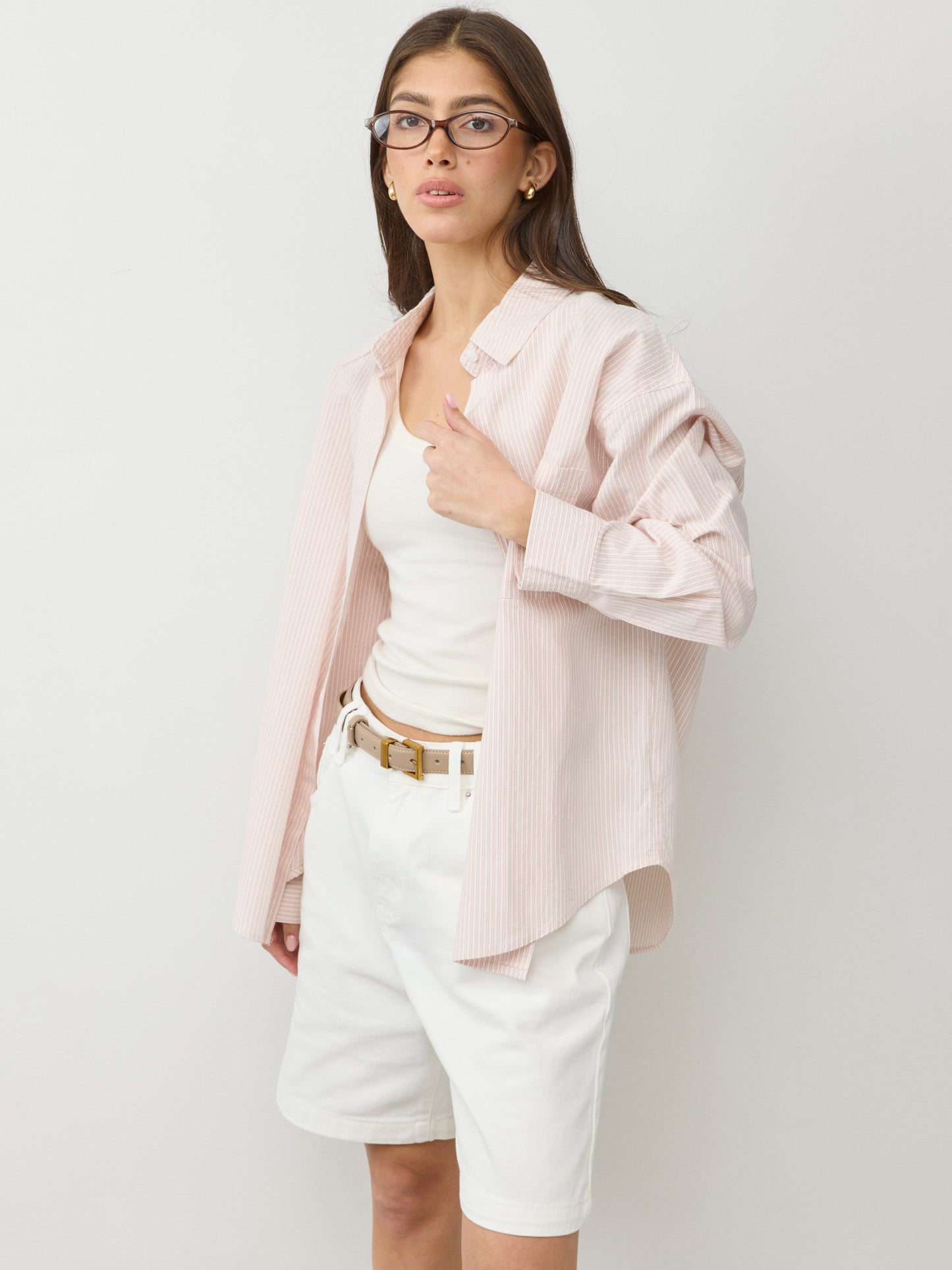 חולצה מכופתרת ברנרד | ורוד