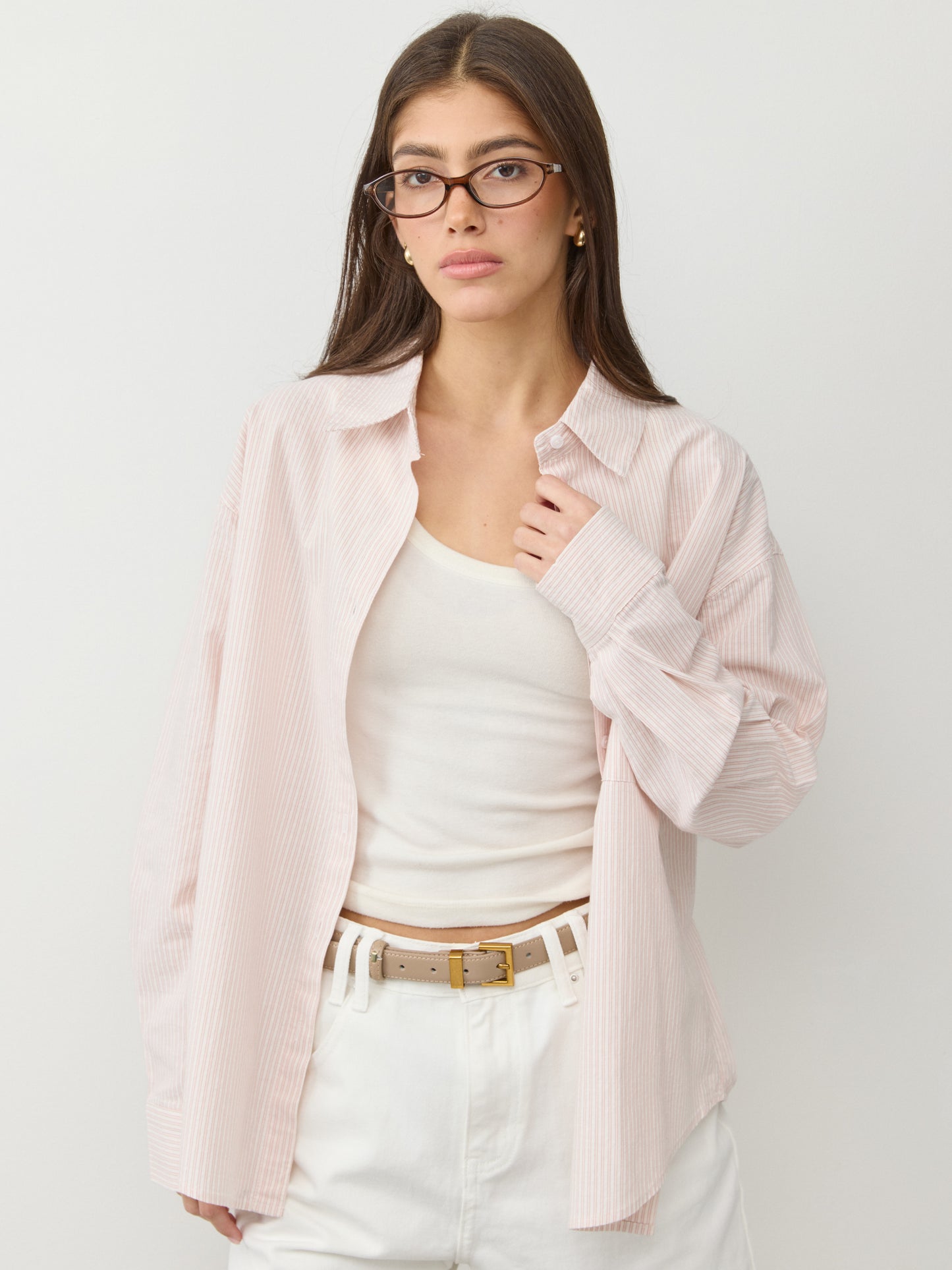 חולצה מכופתרת ברנרד | ורוד