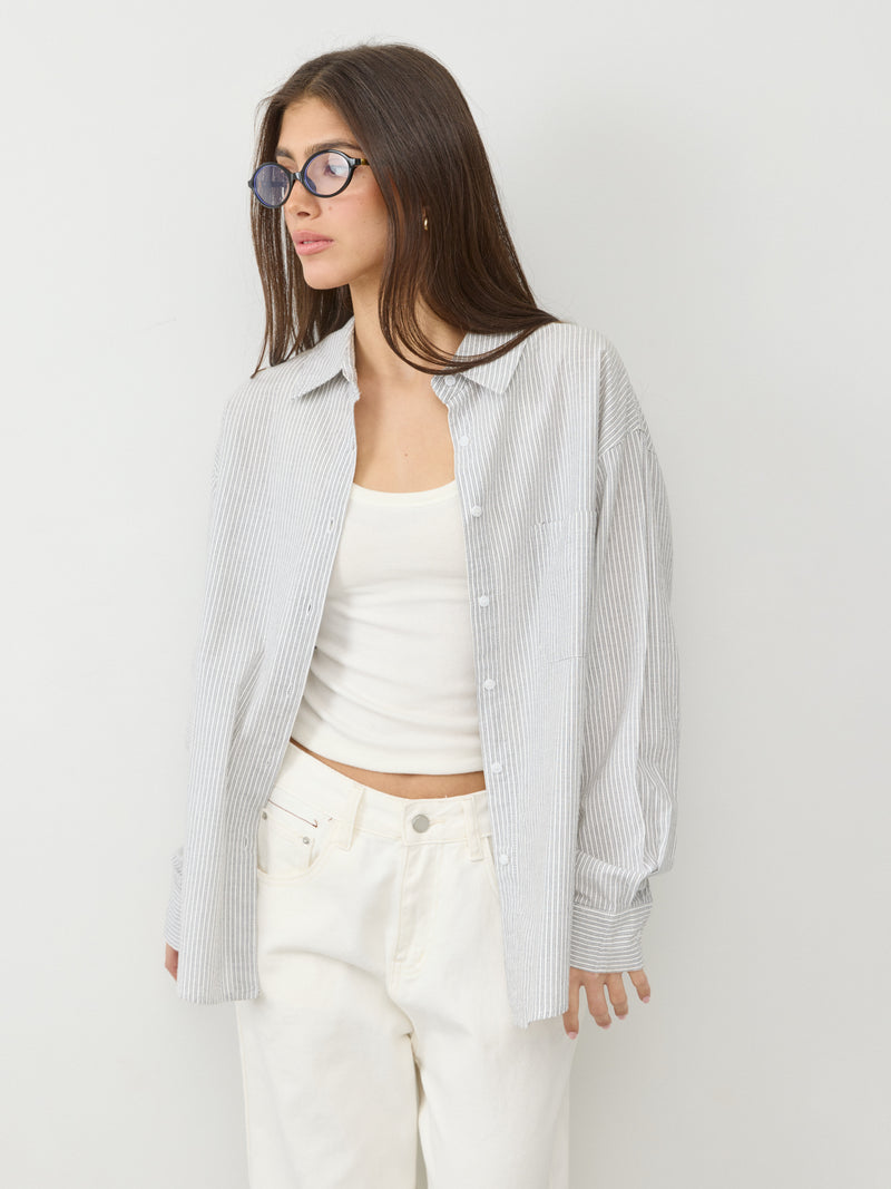 חולצה מכופתרת ברנרד | שחור