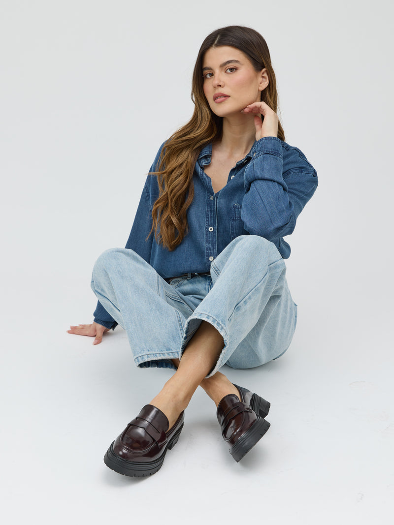 מוקסין סוליית טרקטור סירין | בורדו לק