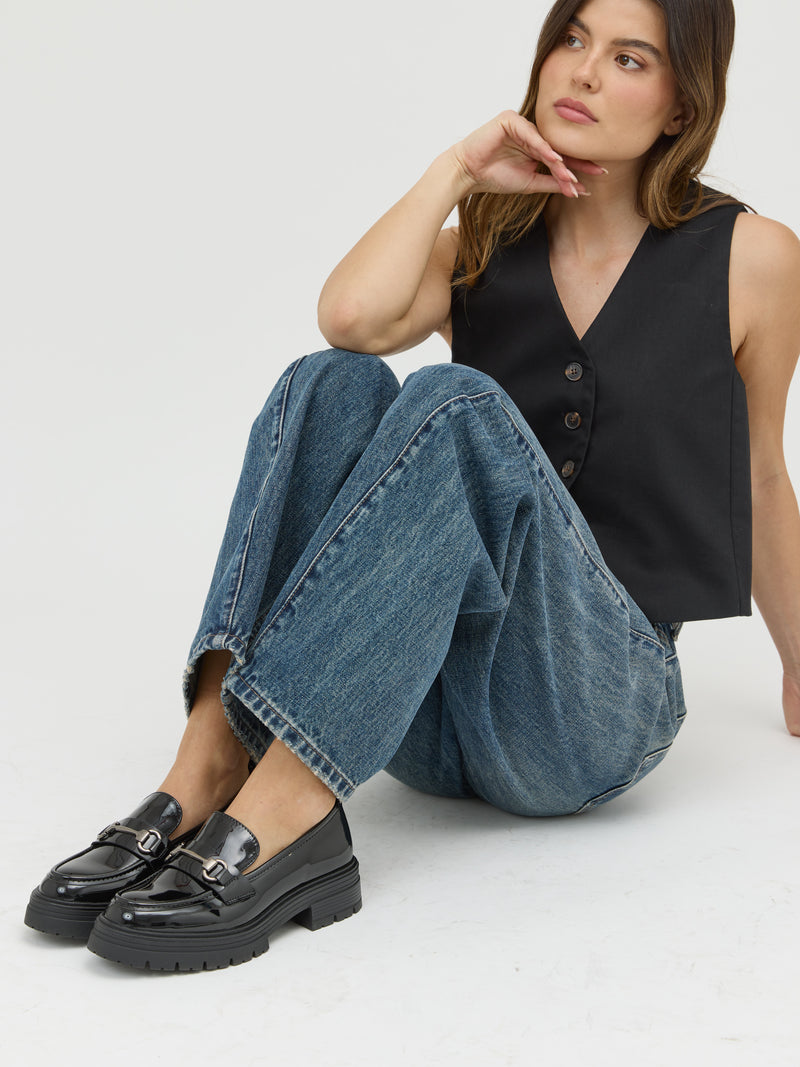 מוקסין סוליית טרקטור לאבלי | שחור לק