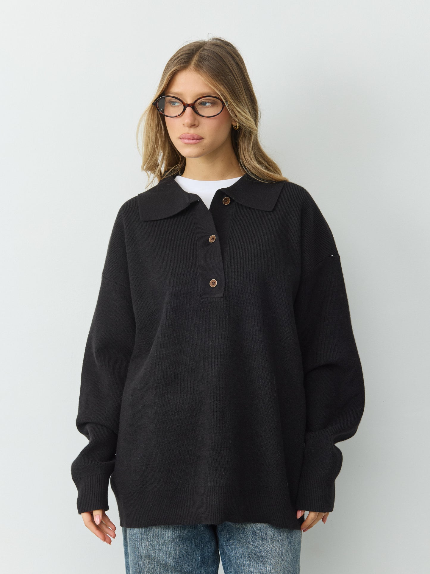 סוודר פולו ארי  | שחור