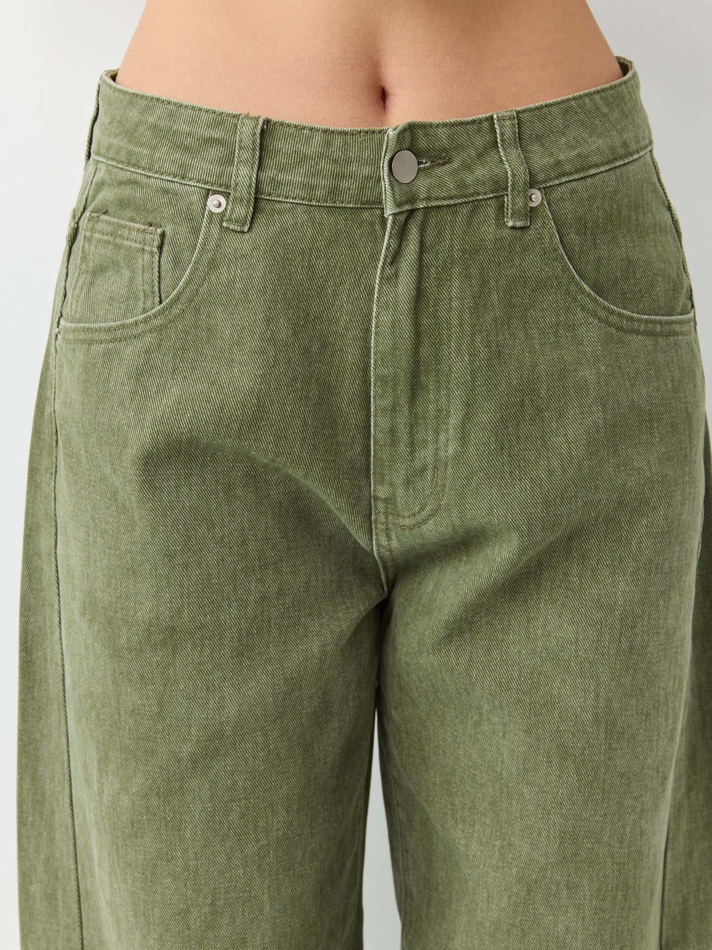 מכנסי ג'ינס ארוכים מרסלו | ירוק