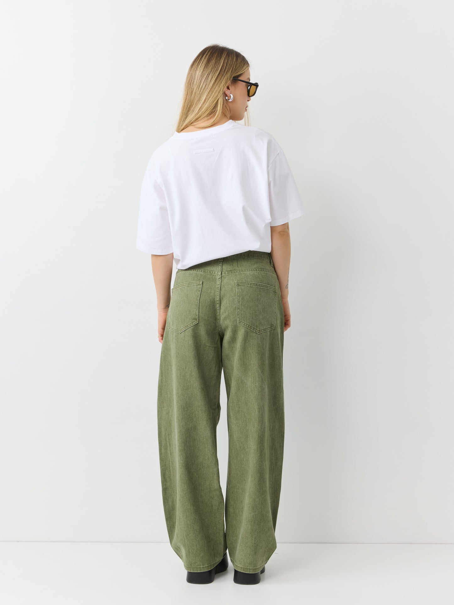 מכנסי ג'ינס ארוכים מרסלו | ירוק