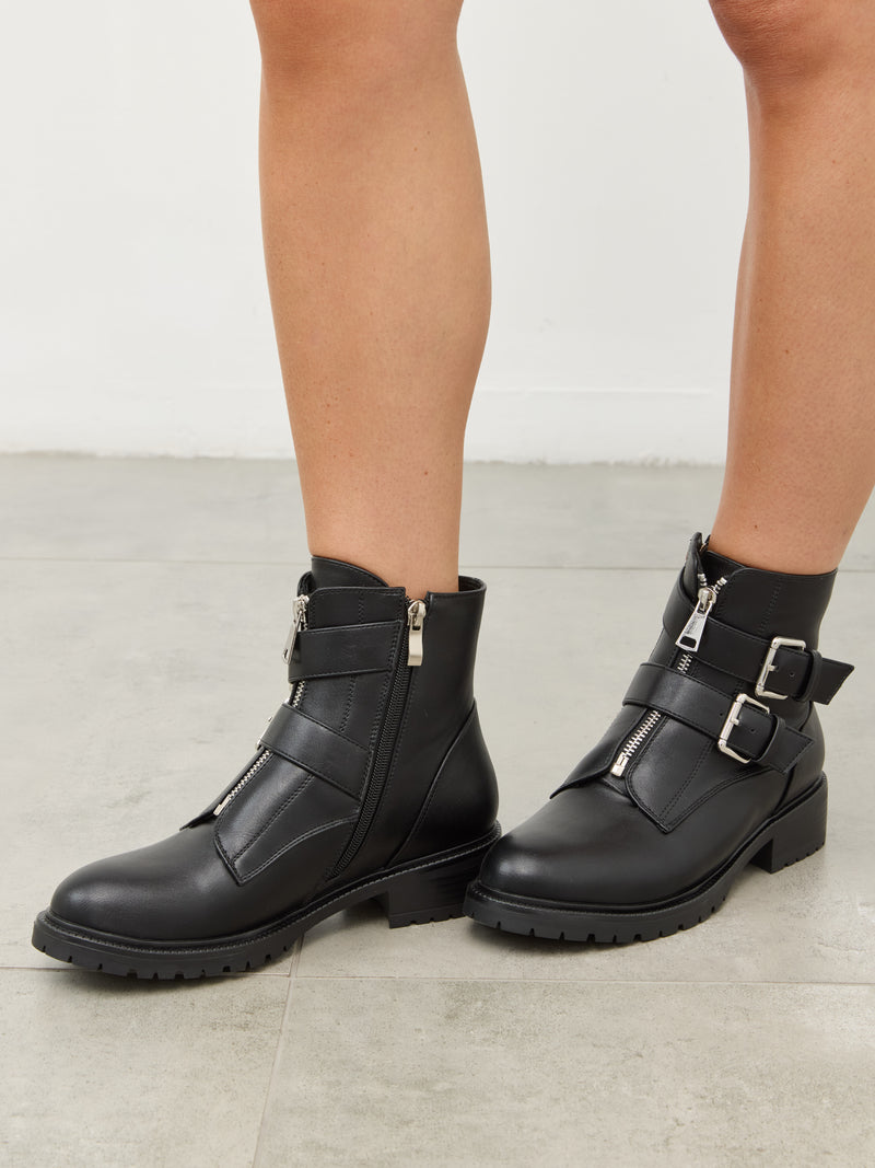 מגפוני סוליית טרקטור דילן | שחור