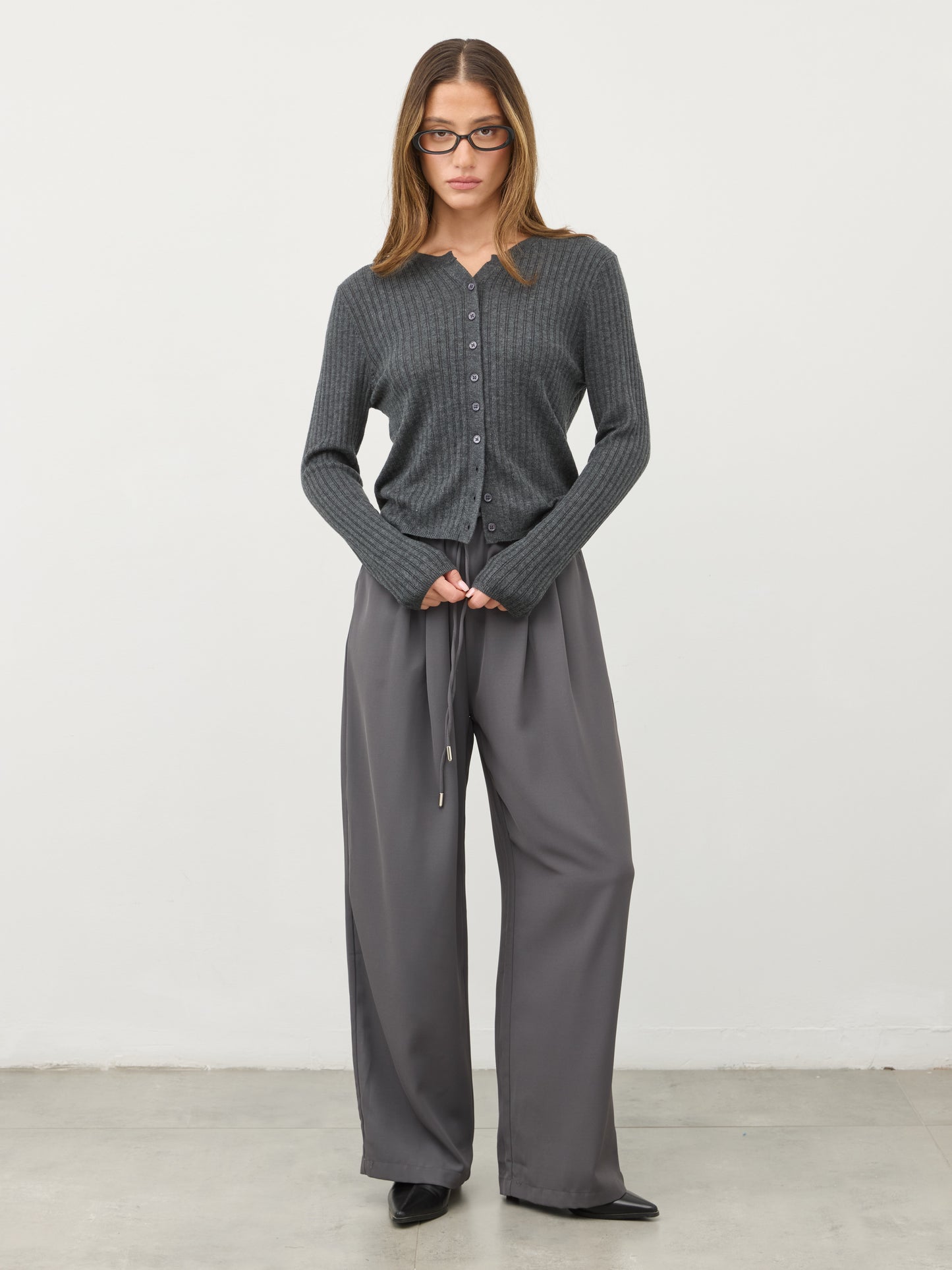 מכנסיים ארוכים זאק | אפור