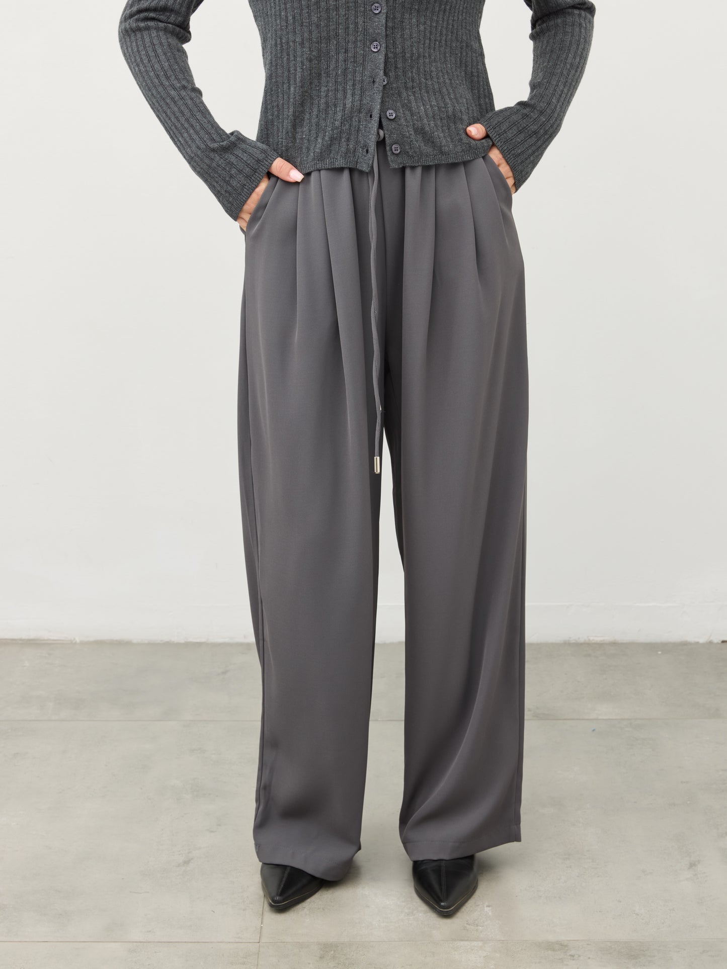 מכנסיים ארוכים זאק | אפור