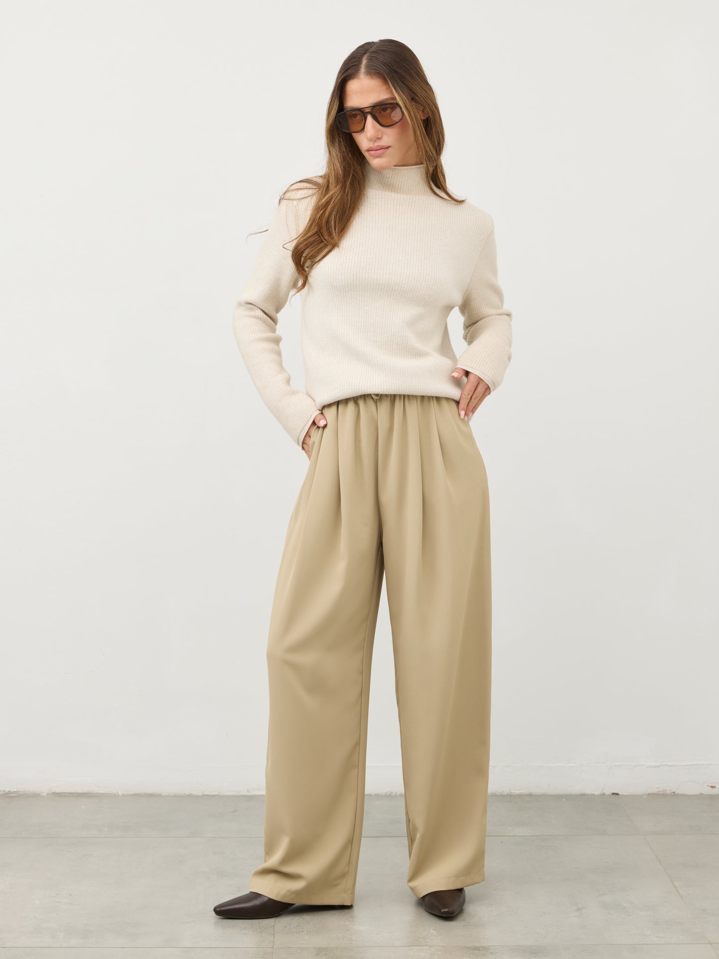 מכנסיים ארוכים זאק | בז'