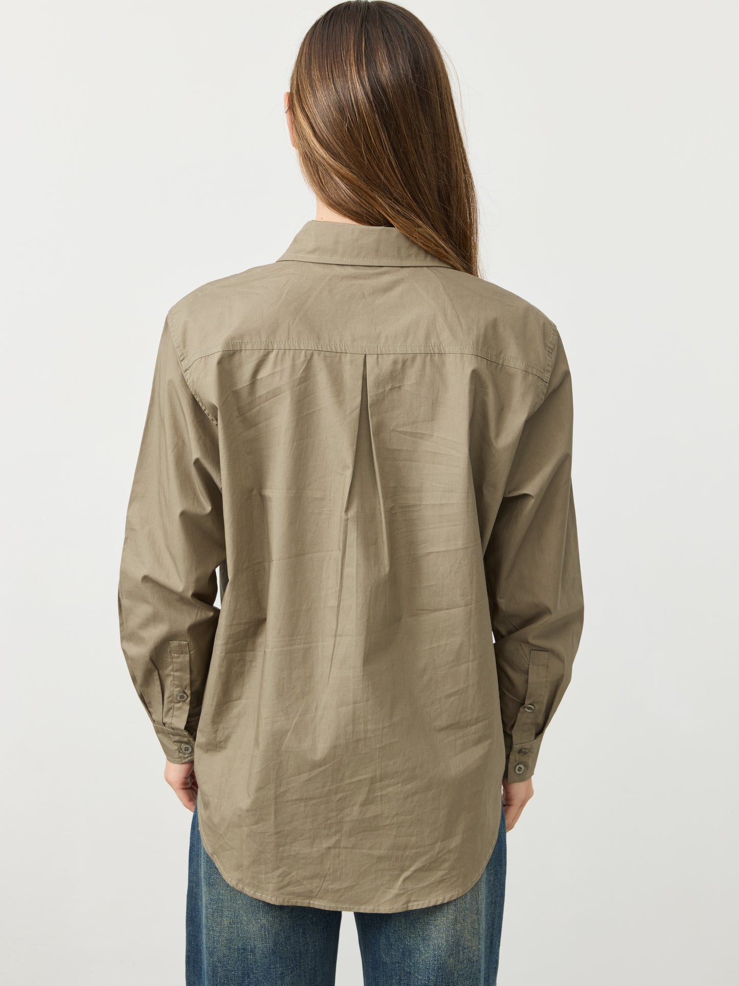 חולצה מכופתרת לונה | ירוק