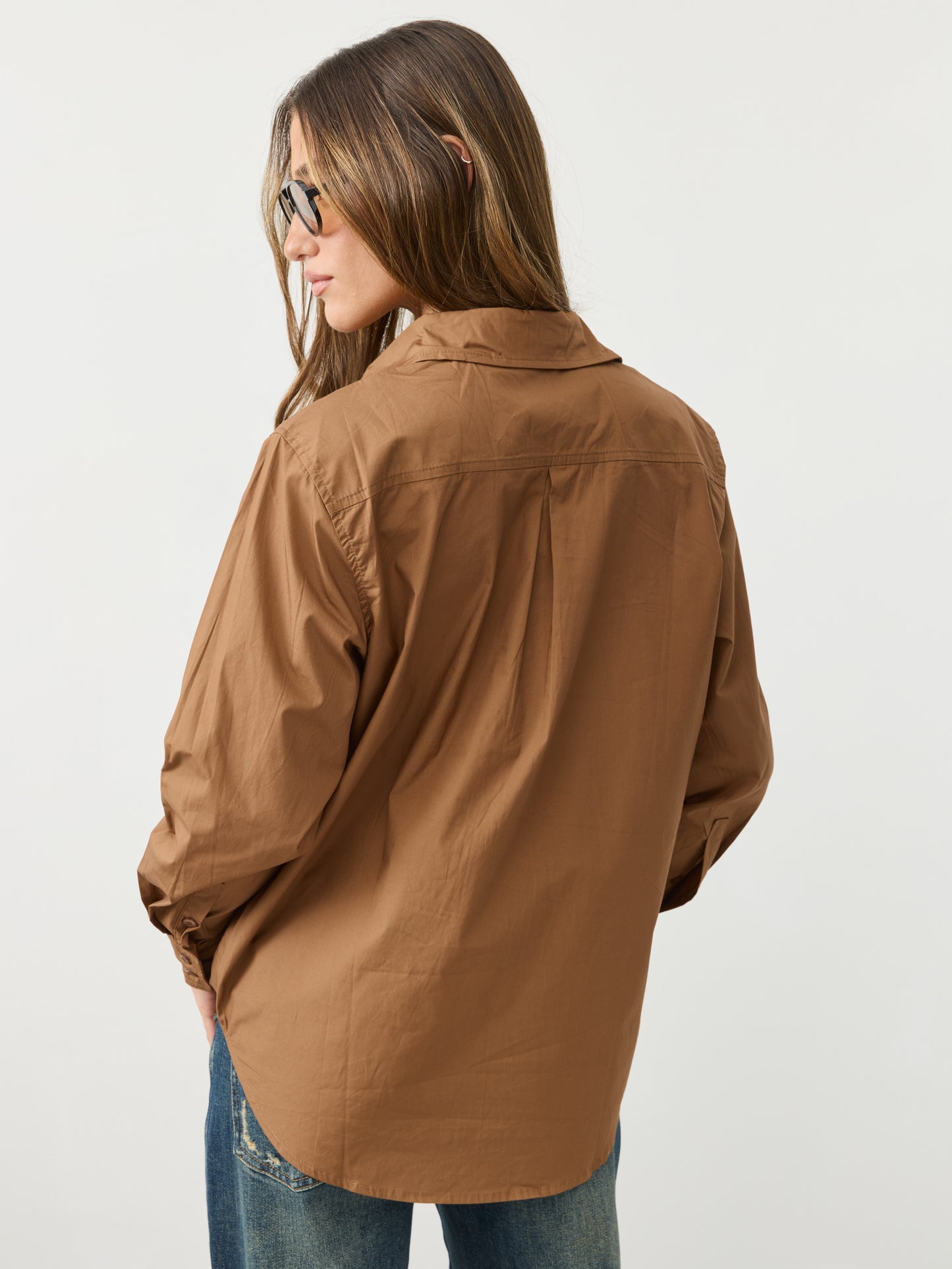 חולצה מכופתרת לונה | חאקי