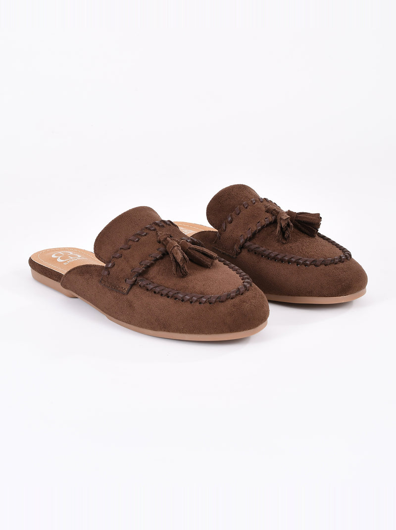 מיולס דמוי זמש פרנזים פרנסין | חום