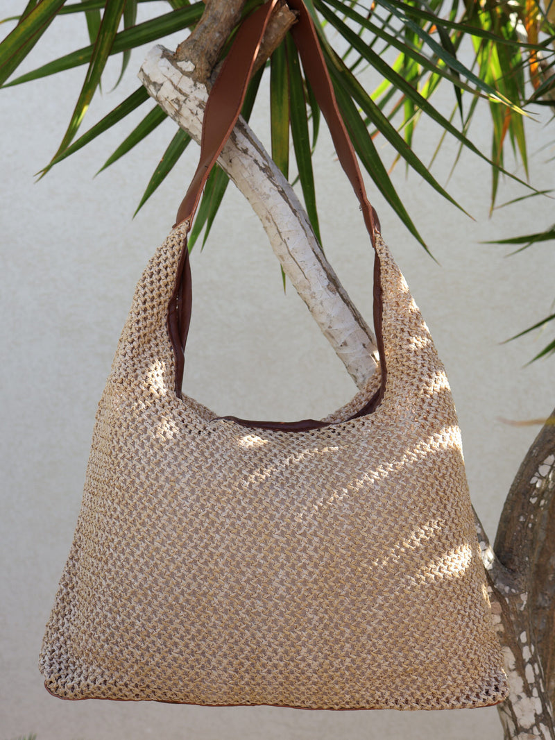 תיק קש מאסט | בז'