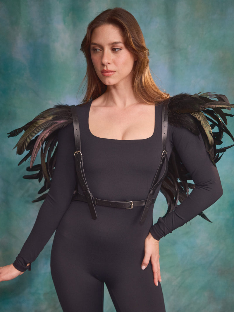 אביזר תחפושת ווסט נוצות | תחפושת לפורים