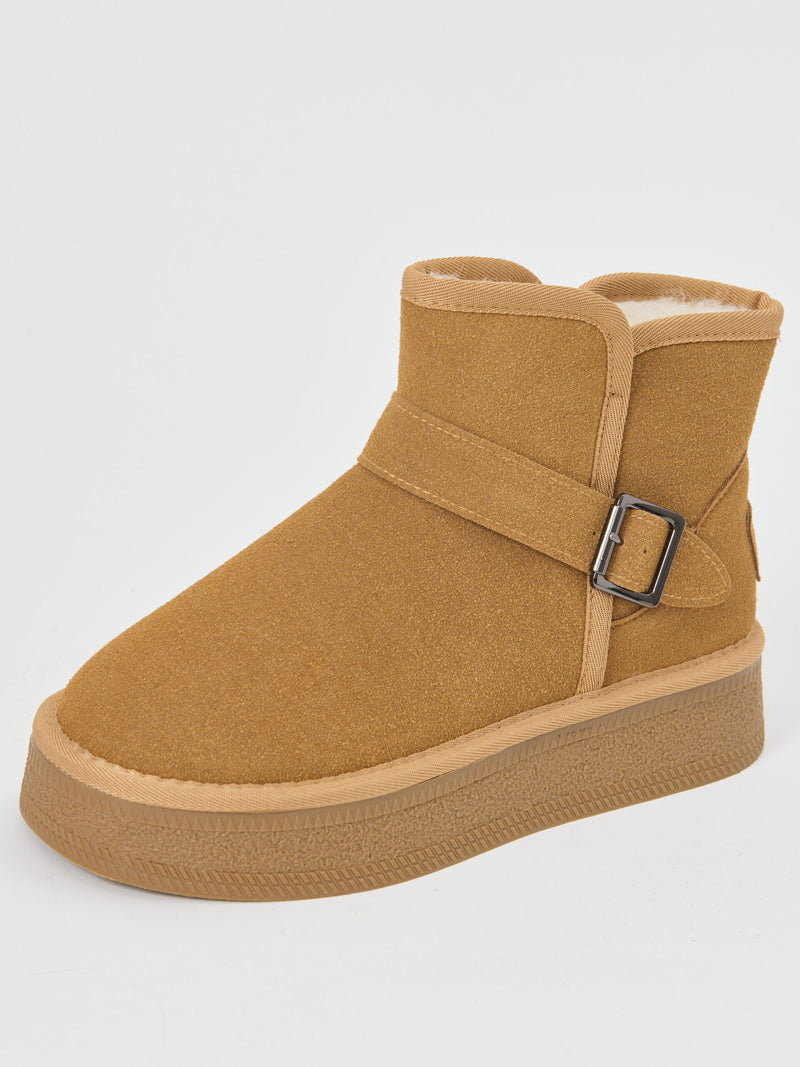 מגפוני פרווה אבזם קלאוס | קאמל