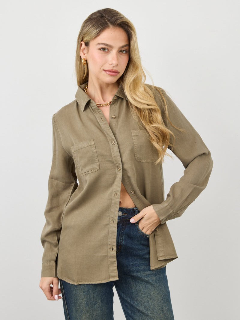 חולצה מכופתרת  אדל | ירוק