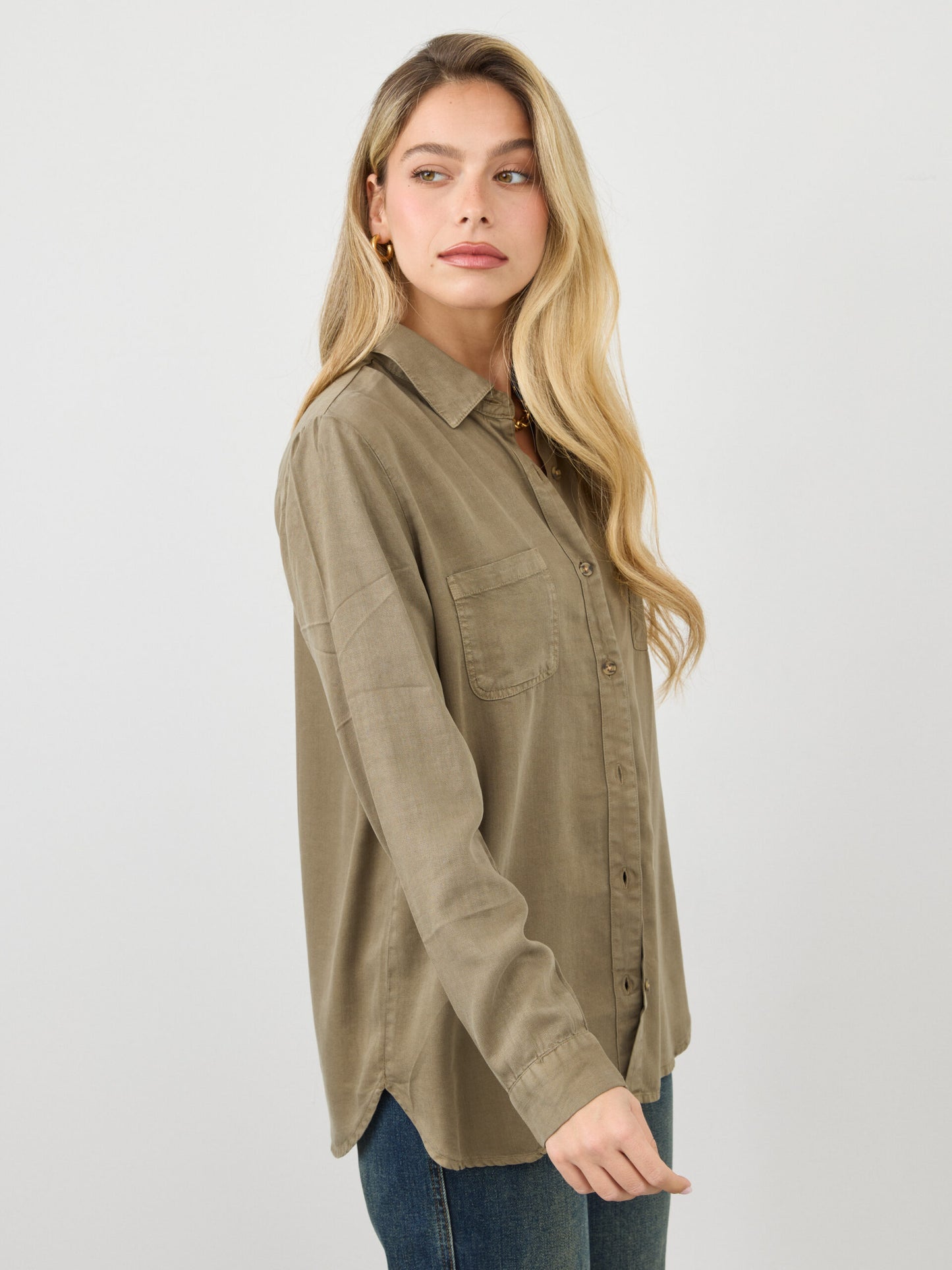 חולצה מכופתרת  אדל | ירוק