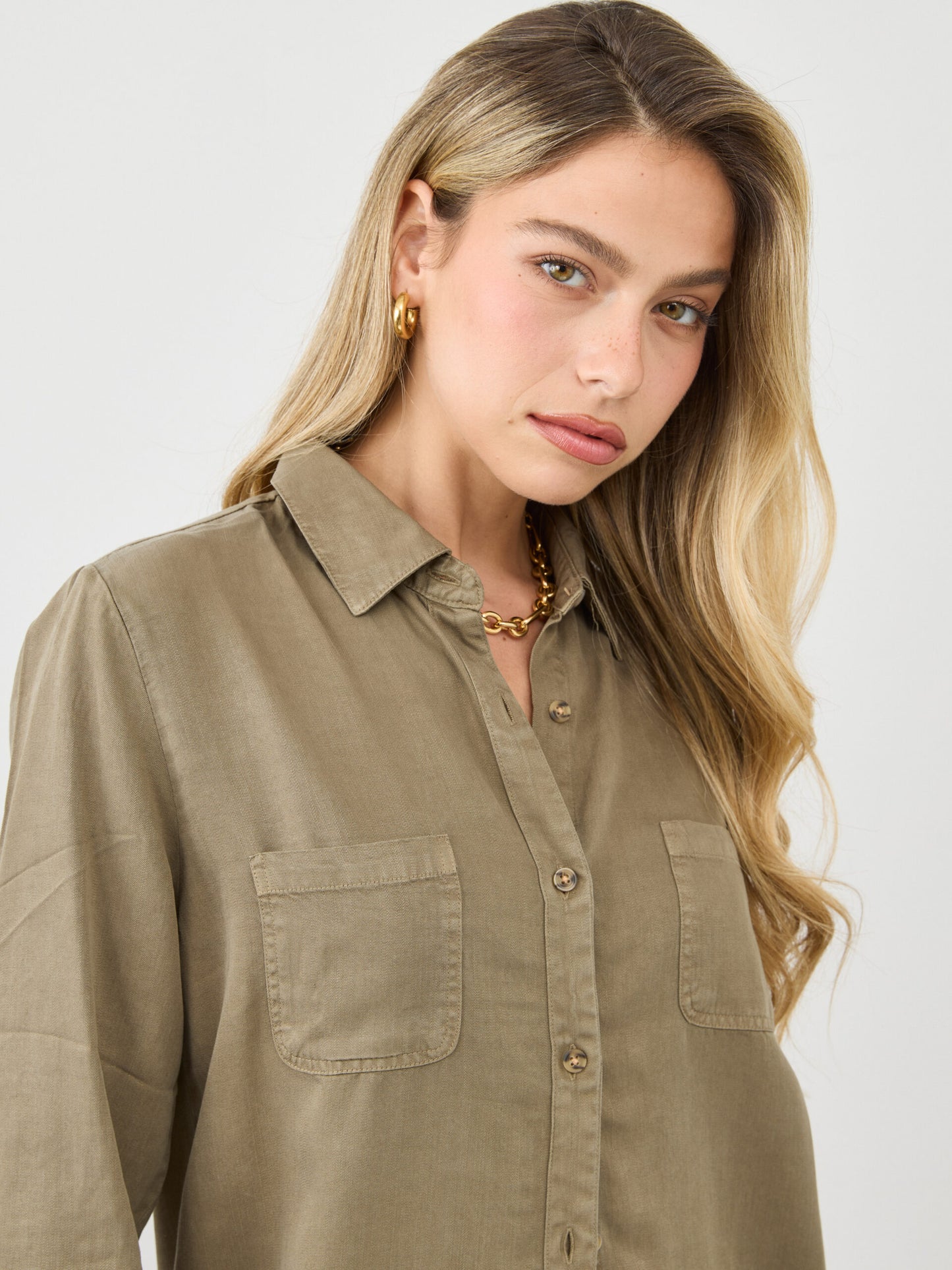 חולצה מכופתרת  אדל | ירוק