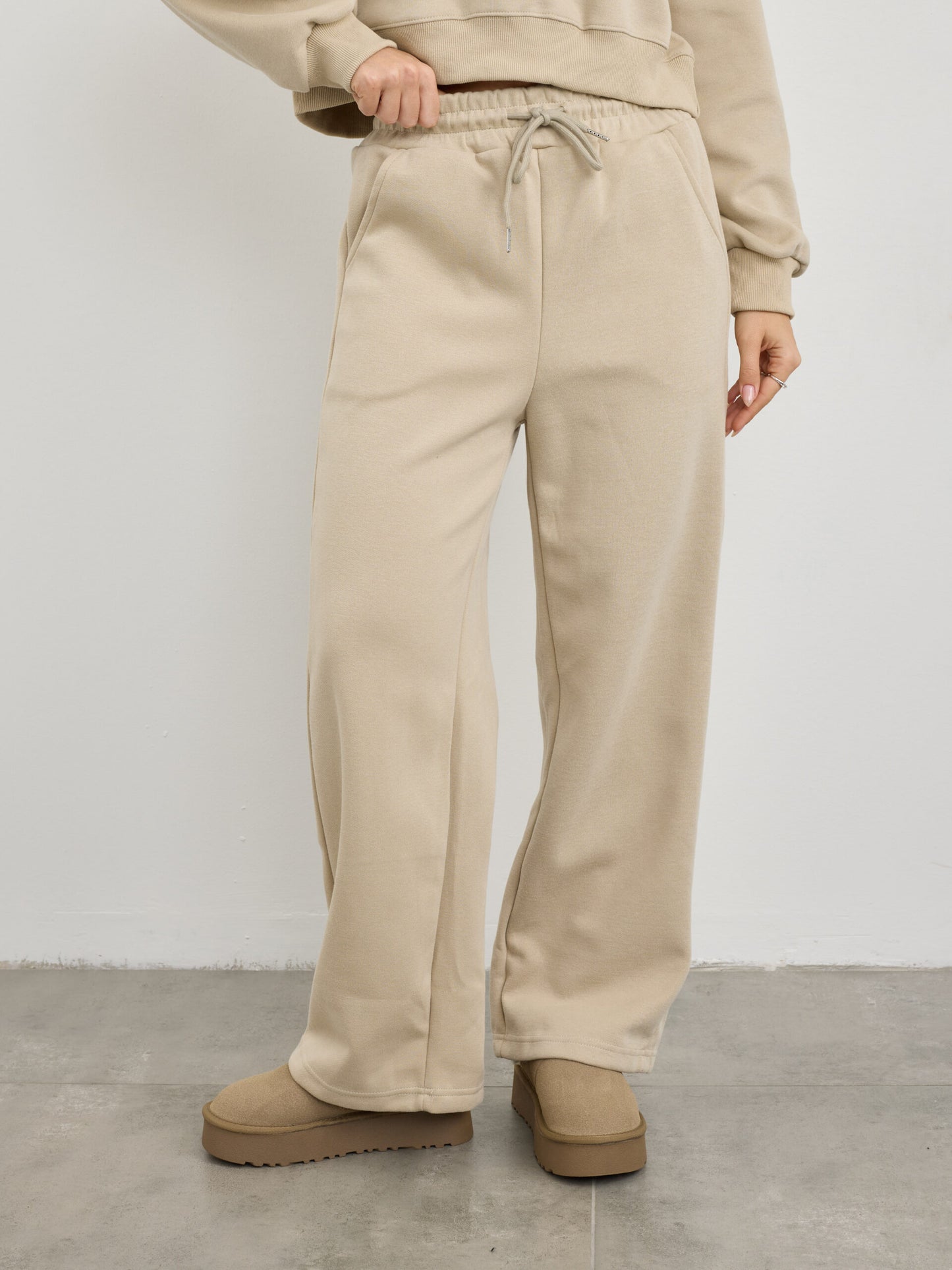 מכנסיי פוטר ארוכים לוגן | בז'