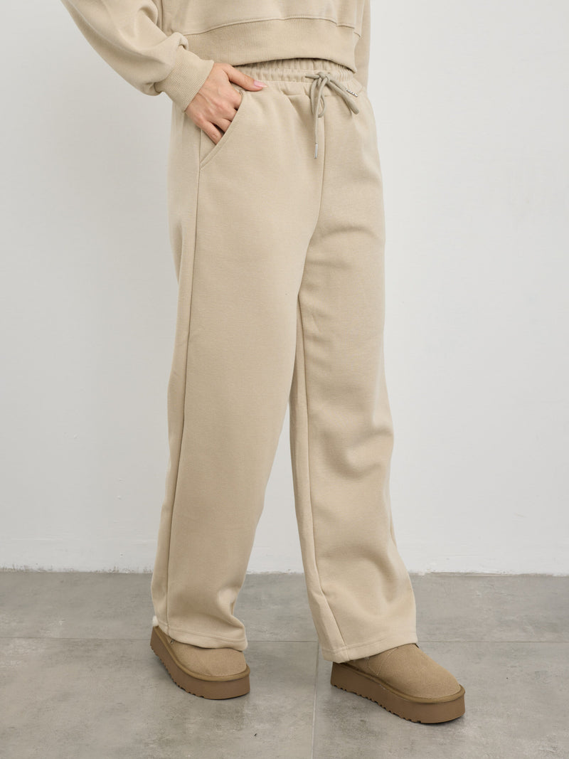 מכנסיי פוטר ארוכים לוגן | בז'