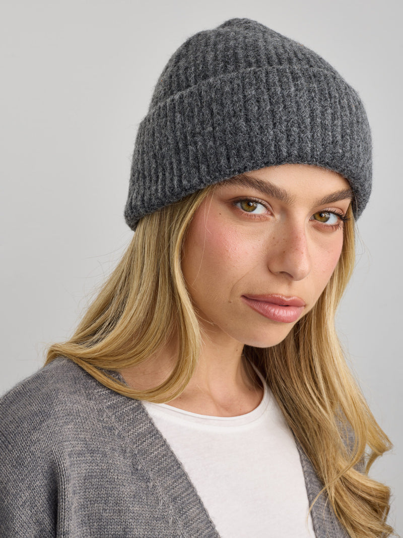 כובע גרב | אפור כהה