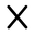 BLACK X WHITE logo