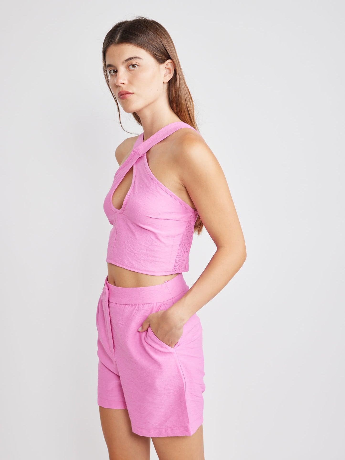 מכנסיים קצרים לילו | ורוד